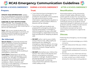 RCAS Communication Guidlines