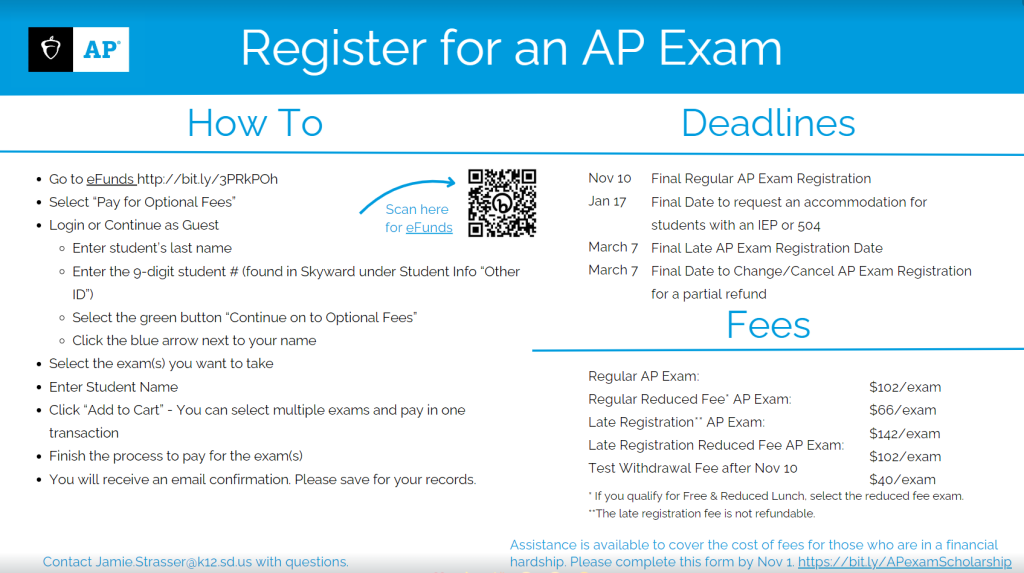 Register for an AP Exam