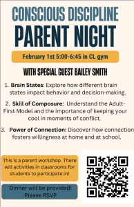 CD Parent night flyer